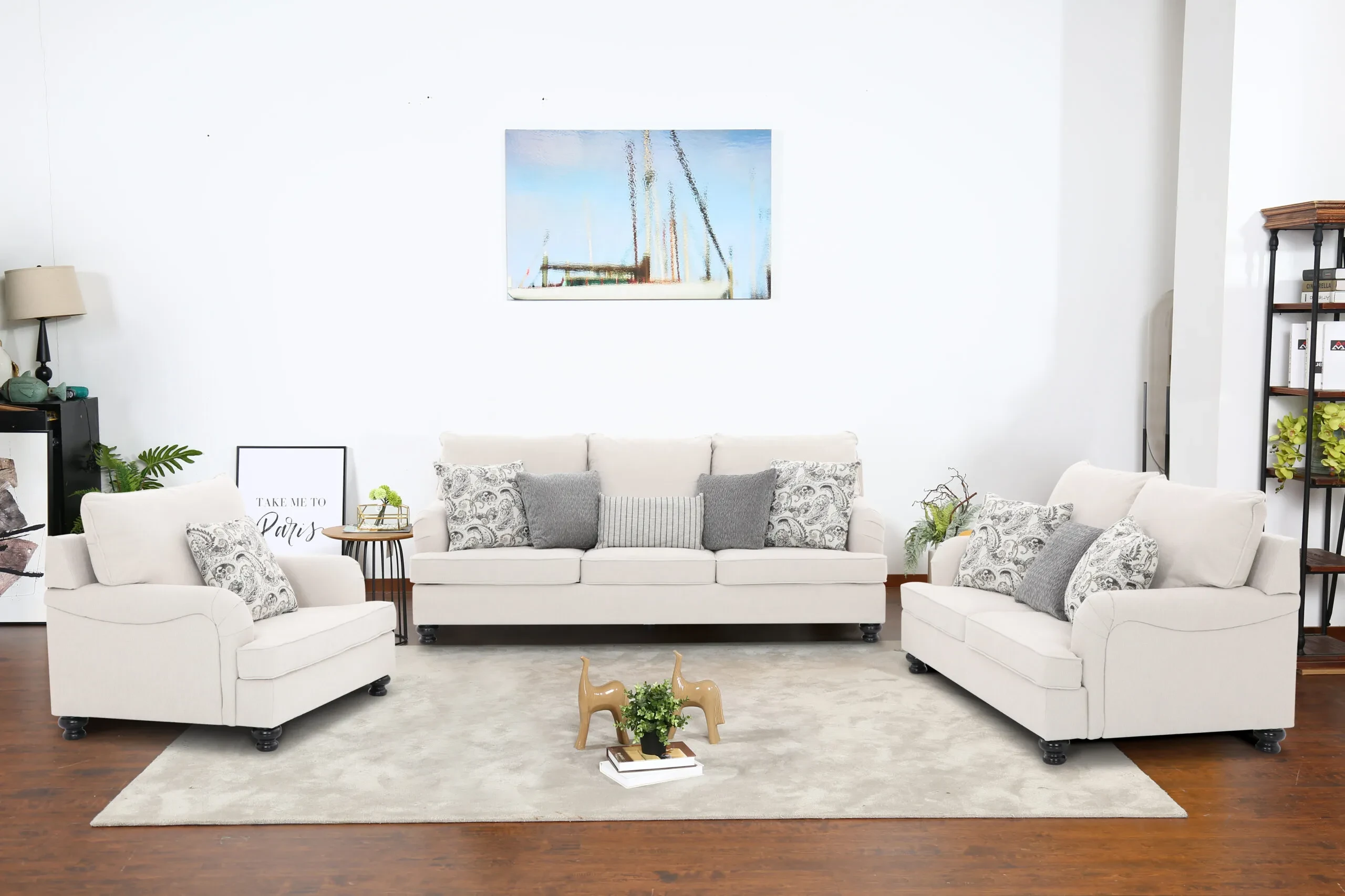 LUXENBURG 6 SEATER STATIONARY SOFA