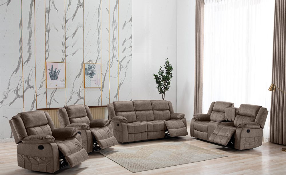 SYDNEY 7 SEATER RECLINER SOFA- GREY