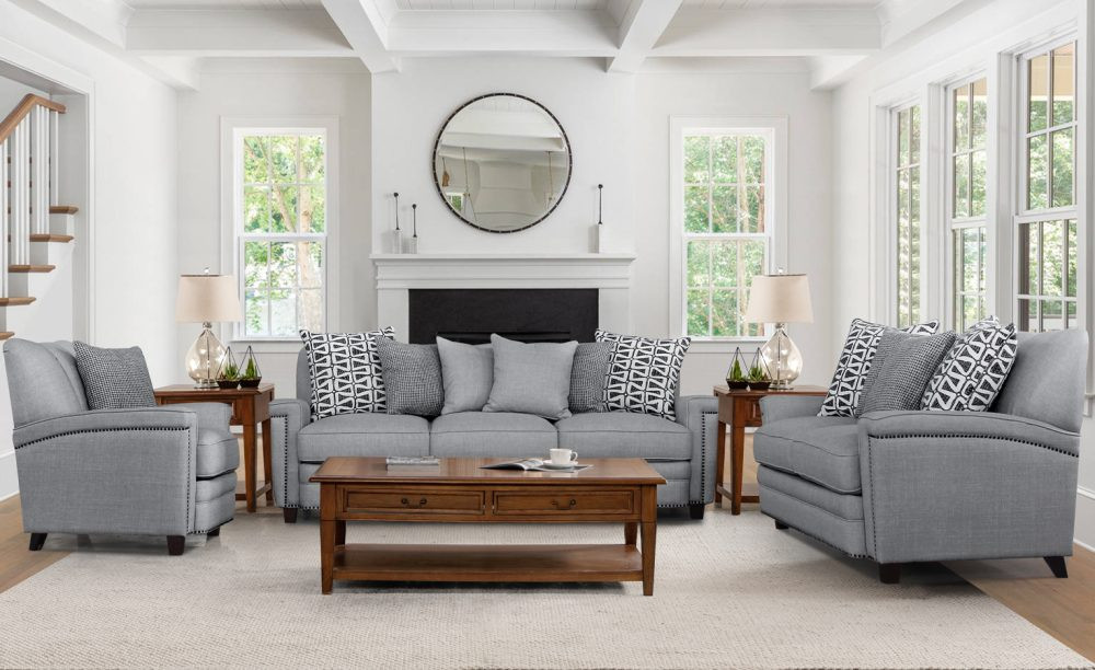 NEVADA FABRIC SOFA 7 SEATER- GREYMIST