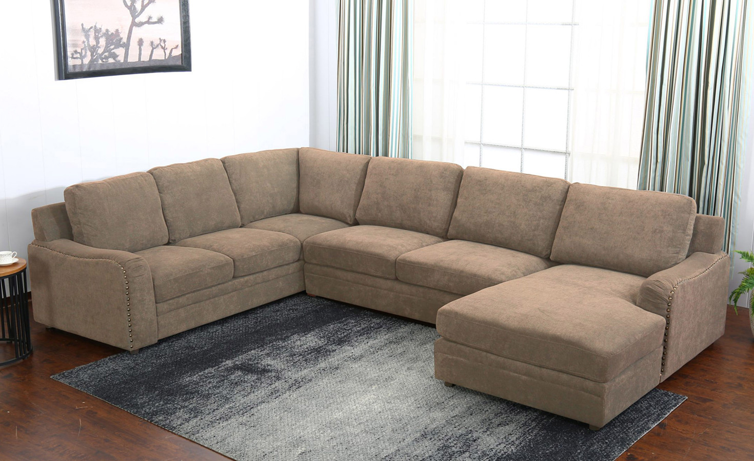MIAMI CORNER SOFA- TAN